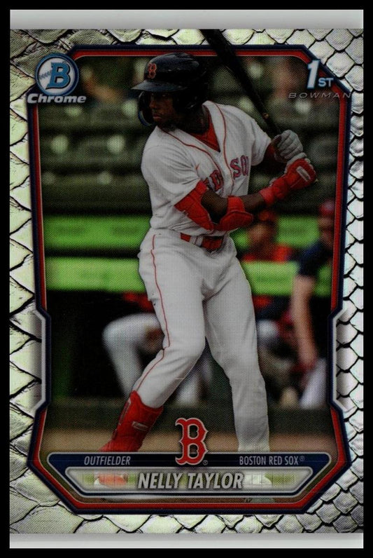 2026 Bowman #BCP-65 Nelly Taylor Chrome Prospects Reptilian Refractor