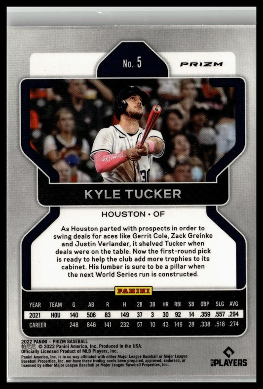 2022 Panini Prizm #5 Kyle Tucker Purple Prizm