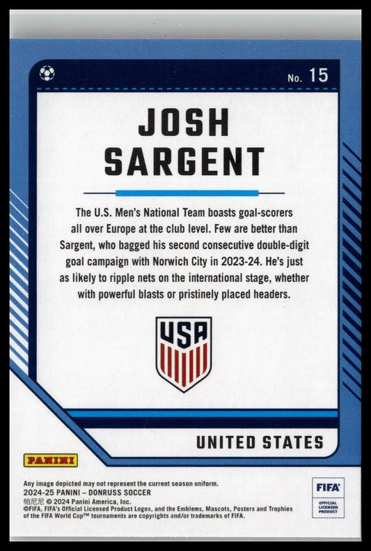 2024-25 Donruss #15 Josh Sargent Silver