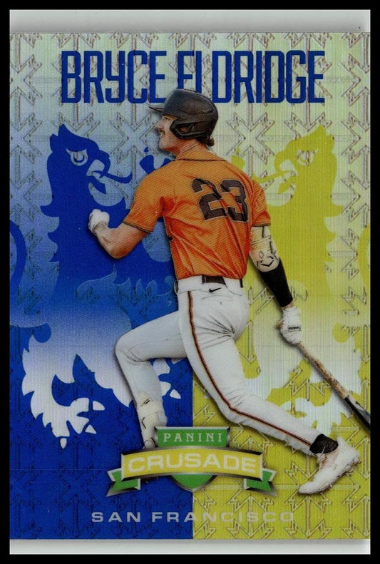 2024 Panini Crusade #49 Bryce Eldridge Crusade Blue Mojo