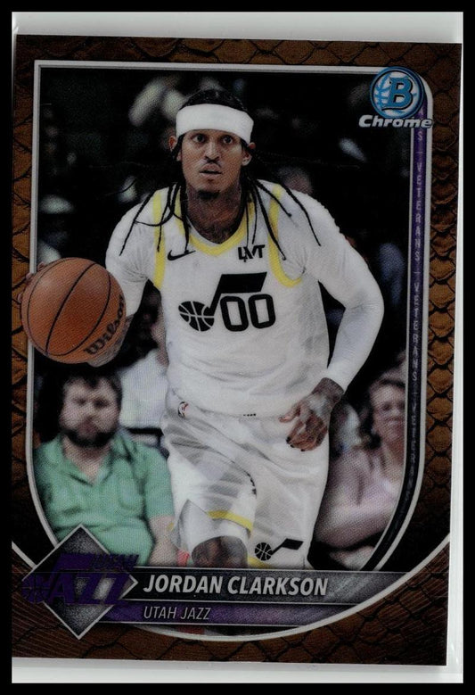 2025-26 Bowman #BCV-190 Jordan Clarkson Chrome Reptilian Refractors