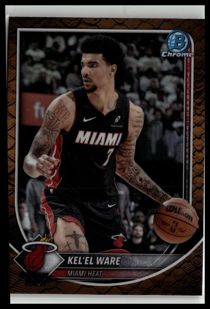 2025-26 Bowman #BCV-90 Kel'el Ware Chrome Reptilian Refractors