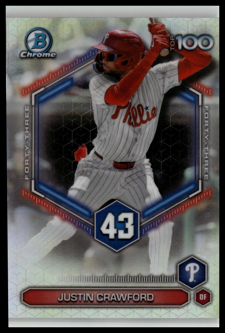 2026 Bowman #BTP-43 Justin Crawford Bowman Scouts' Top 100