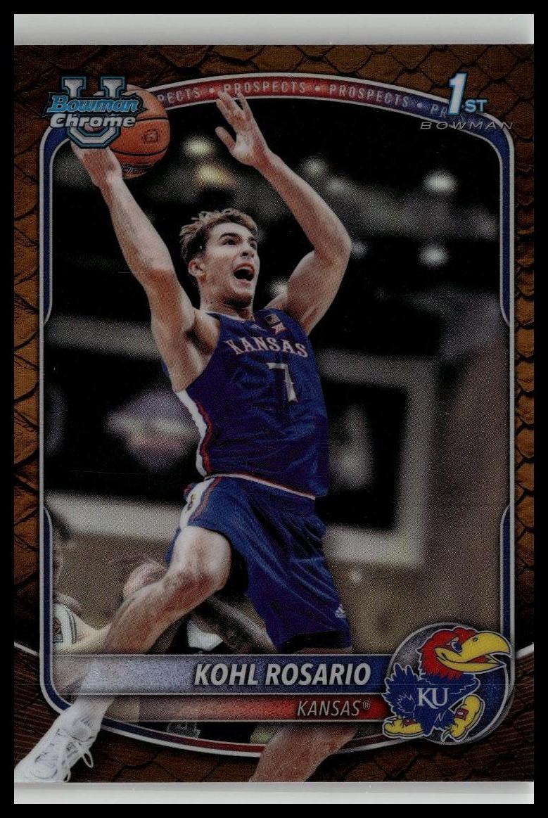 2025-26 Bowman #BCP-95 Kohl Rosario Chrome Prospects Reptilian Refractor