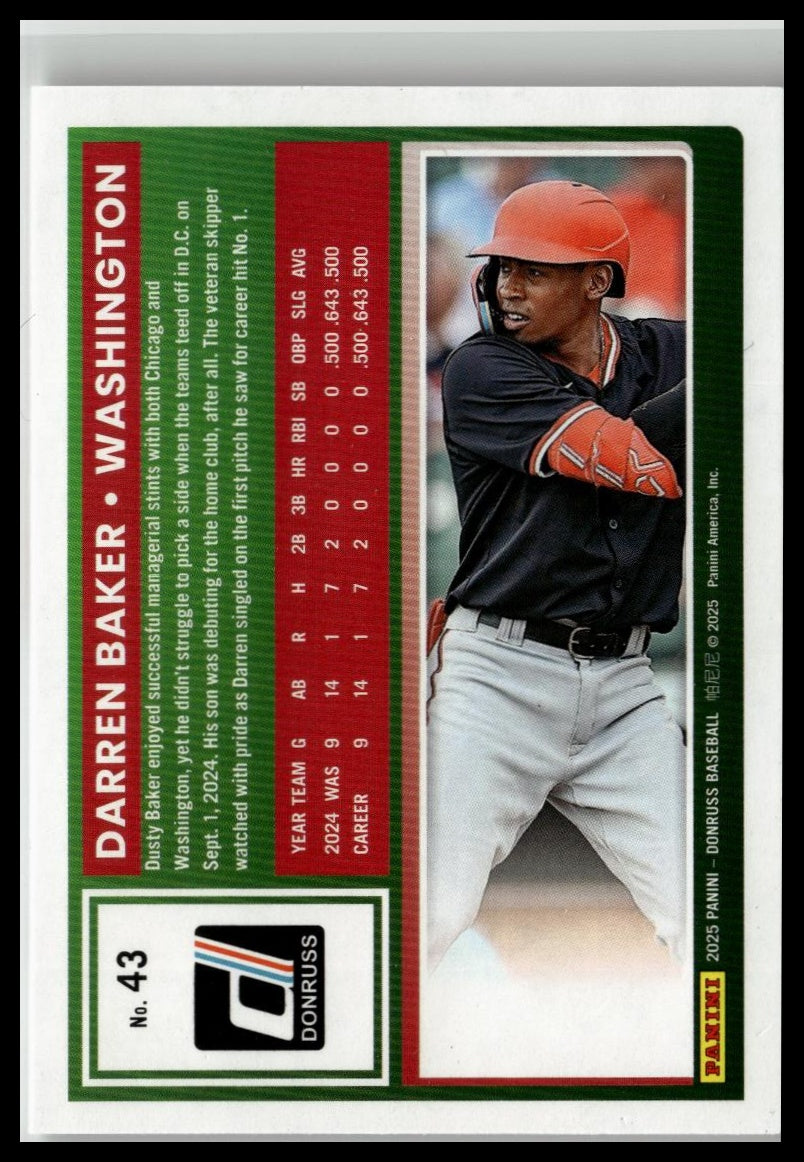 2025 Donruss #43 Darren Baker