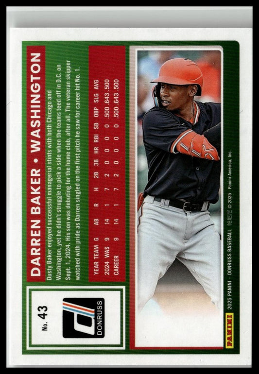2025 Donruss #43 Darren Baker