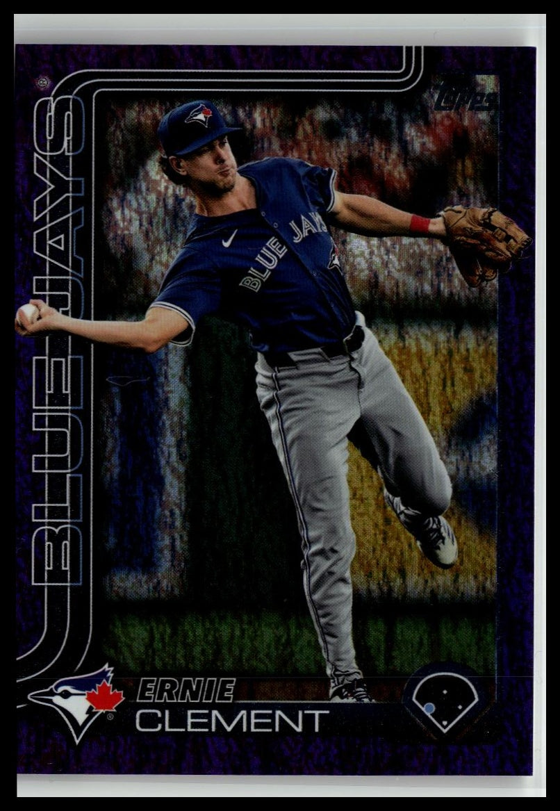 2025 Topps #319 Ernie Clement Purple Holo Foil #/250