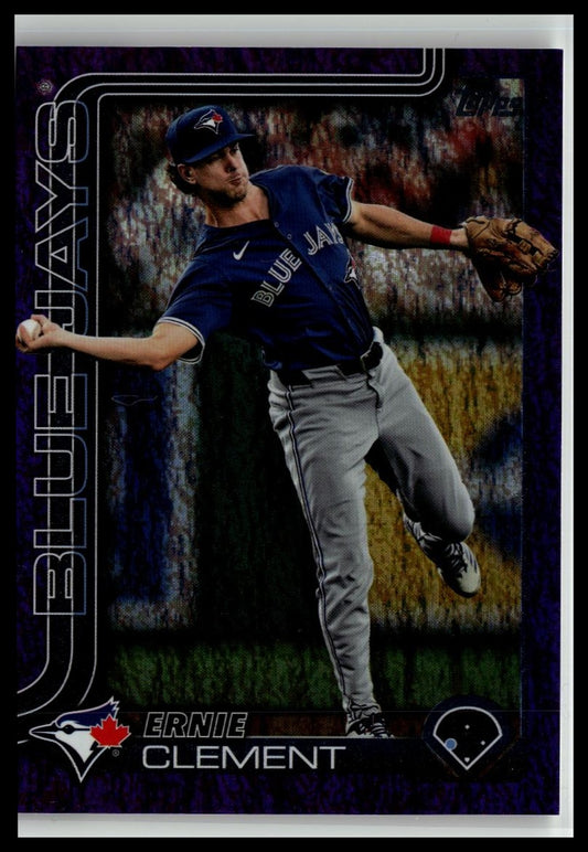 2025 Topps #319 Ernie Clement Purple Holo Foil #/250