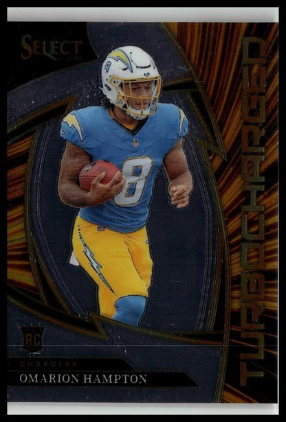 2025 Panini Select #25 Omarion Hampton Turbocharged