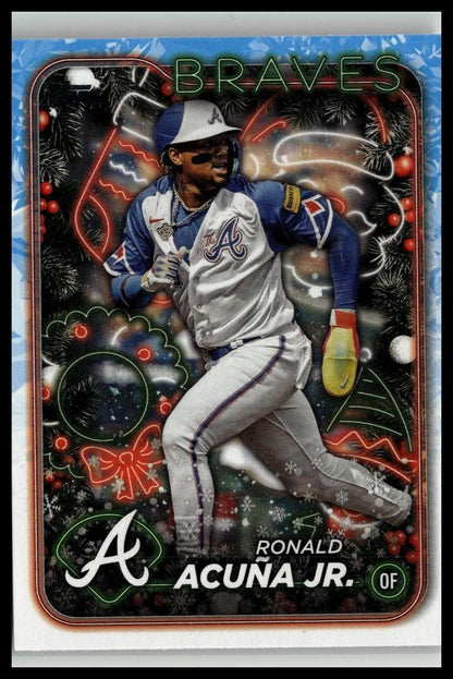 2024 Topps Holiday #H100 Ronald Acuña Jr.