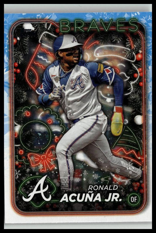 2024 Topps Holiday #H100 Ronald Acuña Jr.