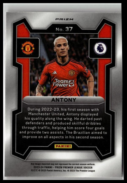 2023-24 Panini Prizm Premier League #37 Antony Pink Mosaic
