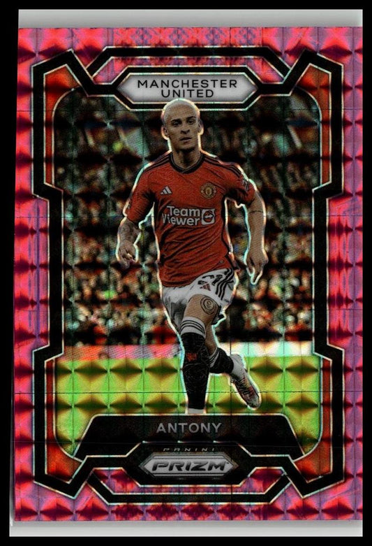 2023-24 Panini Prizm Premier League #37 Antony Pink Mosaic