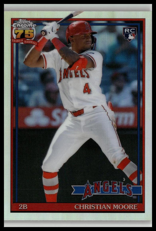 2026 Topps Chrome Christian Moore 1991 Topps Refractor #91CB-26