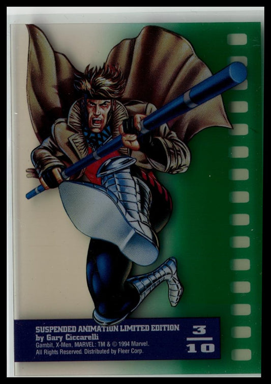 1995 Fleer Ultra X-Men #3 Gambit Suspended-Animation
