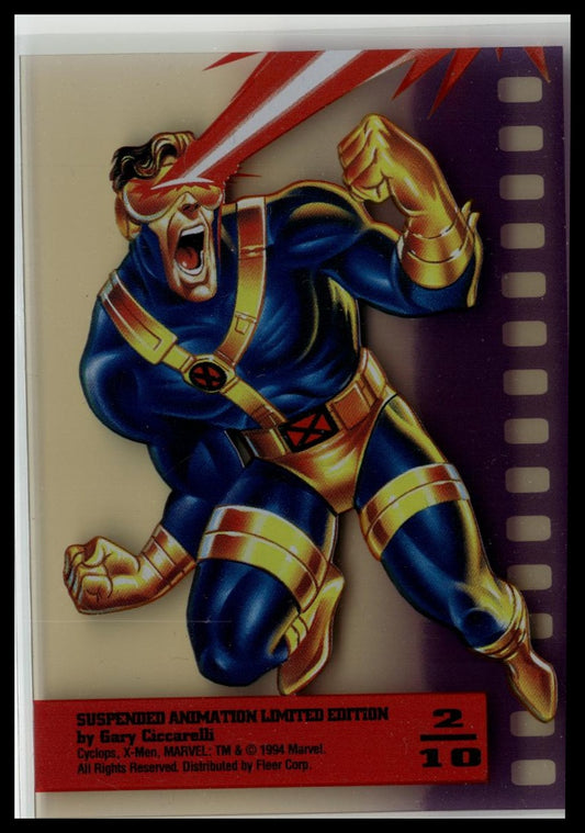 1995 Fleer Ultra X-Men #2 Cyclops Suspended-Animation