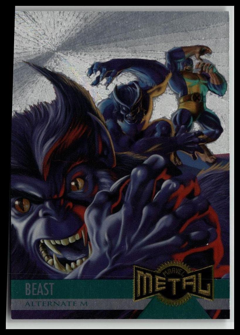 1995 Metal Marvel #126 Beast Silver Flasher
