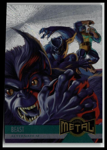 1995 Metal Marvel #126 Beast Silver Flasher