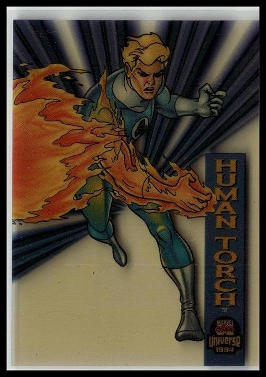1994 Fleer Marvel Universe #2 Human Torch Suspended Animation