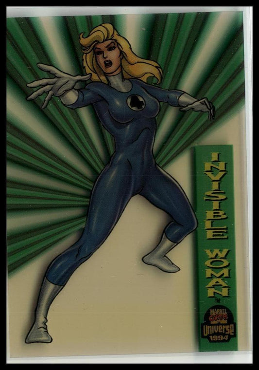 1994 Fleer Marvel Universe #3 Invisible Woman Suspended Animation