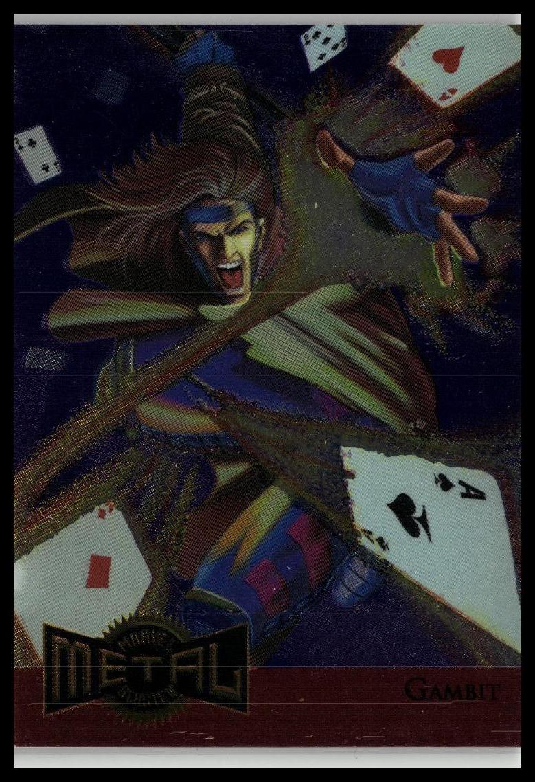 1995 Metal Marvel #4 Gambit Metal Blasters
