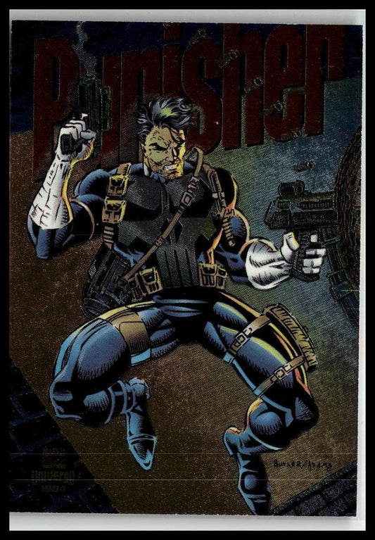 1994 Fleer Marvel Universe #2 Punisher Power Blast Gold