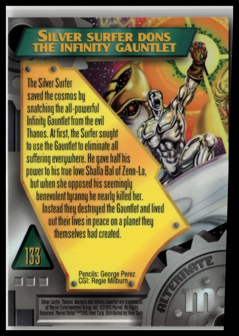 1995 Metal Marvel #133 Silver Surfer Silver Flasher