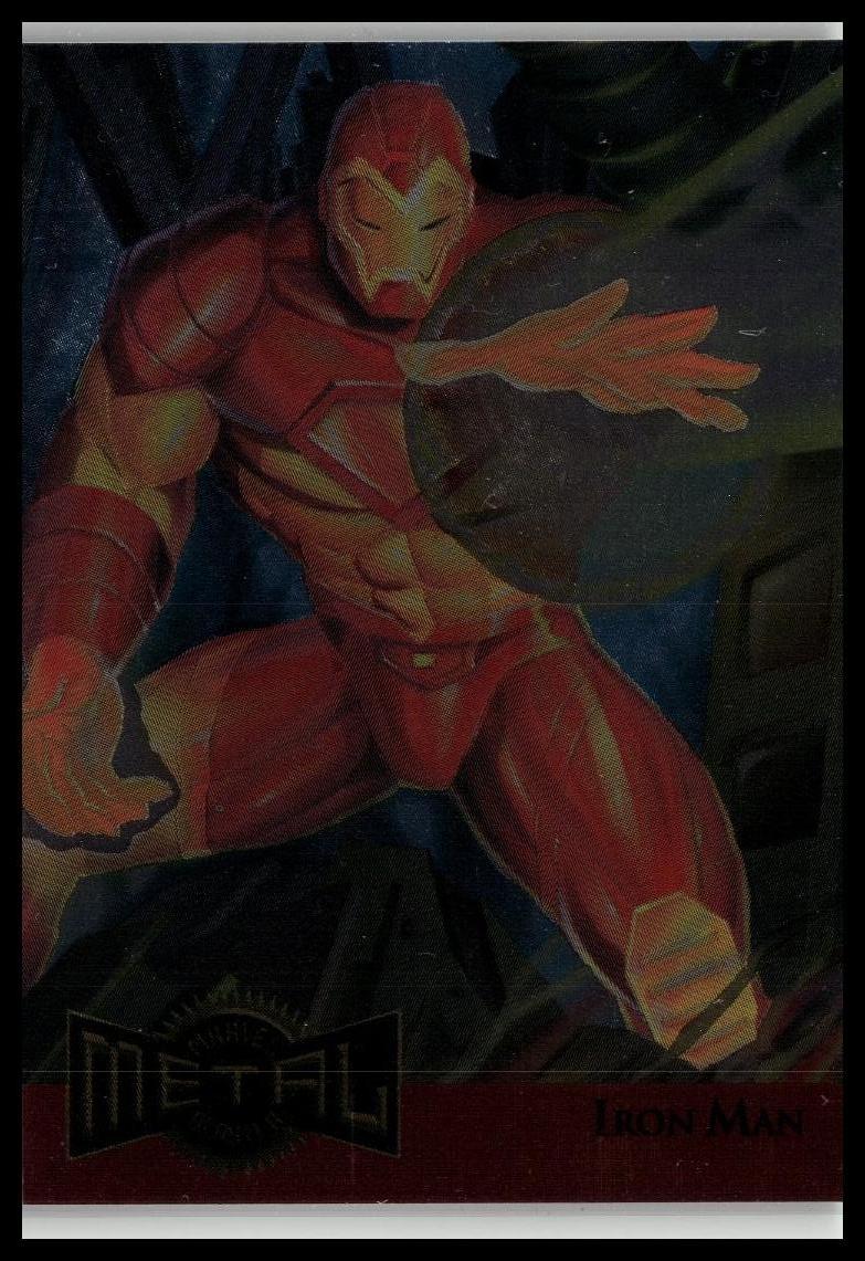 1995 Metal Marvel #7 Iron Man Metal Blasters