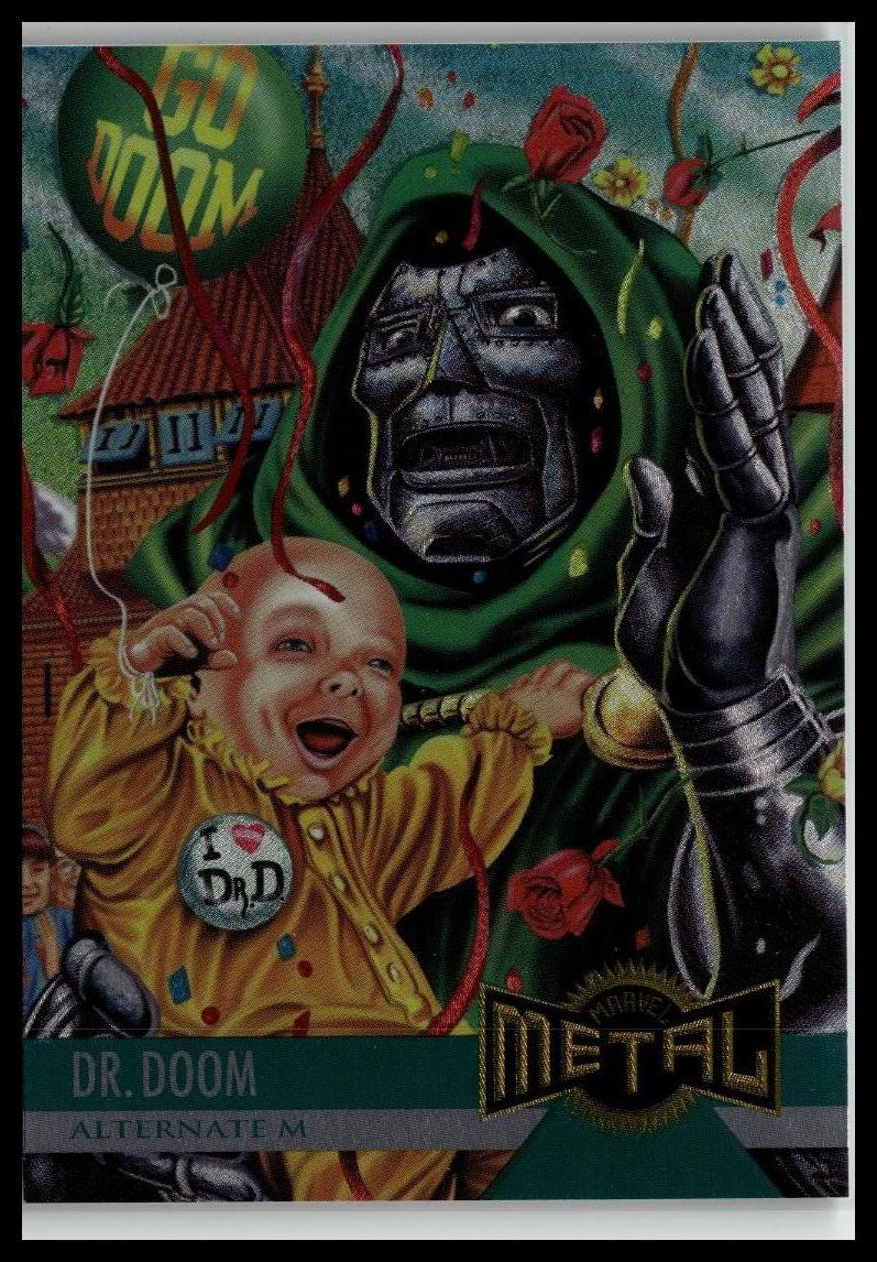 1995 Metal Marvel #128 Dr. Doom Silver Flasher