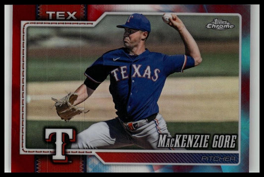 2026 Topps Chrome #41 MacKenzie Gore Red White and Blue Refractors