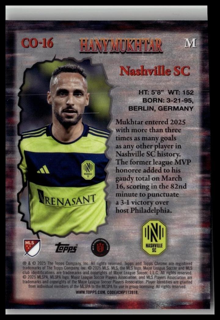 2025 Topps Chrome MLS #CO-16 Hany Mukhtar Class of Their Own Refractor