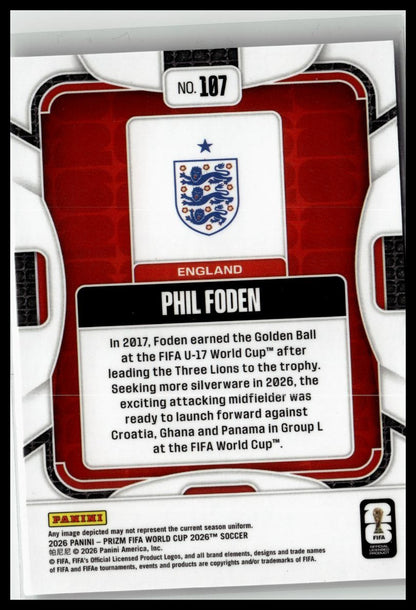 2026 Panini Prizm FIFA World Cup #107 Phil Foden