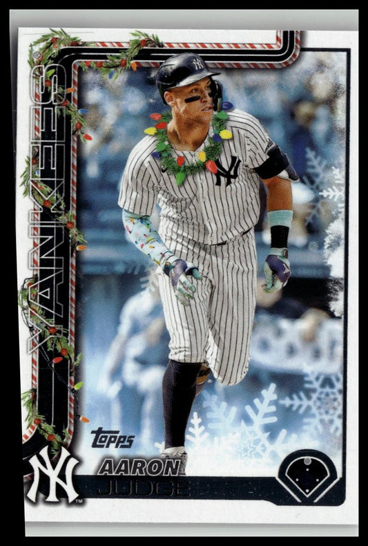 2025 Topps Holiday- Aaron Judge #H161 Holiday Wreath