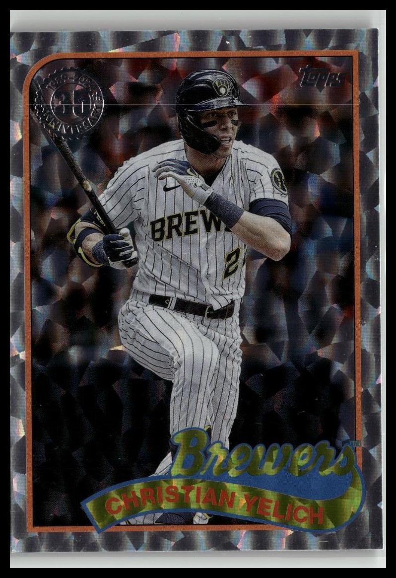 2024 Topps #89B-43 Christian Yelich 1989 Topps 35th Anniversary Foil