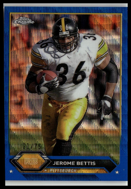 2023 Topps Composite #26 Jerome Bettis Topps Chrome Green Wave Refractor #/99