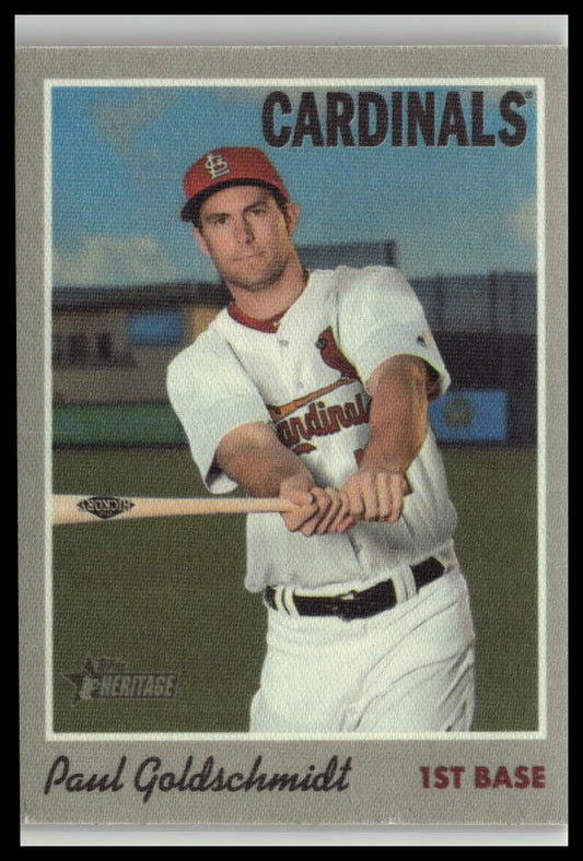 2019 Topps Heritage #8 Paul Goldschmidt 1970 Cloth Stickers