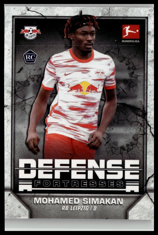 2021-22 Topps Bundesliga #DF-MS Mohamed Simakan Defense Fortresses