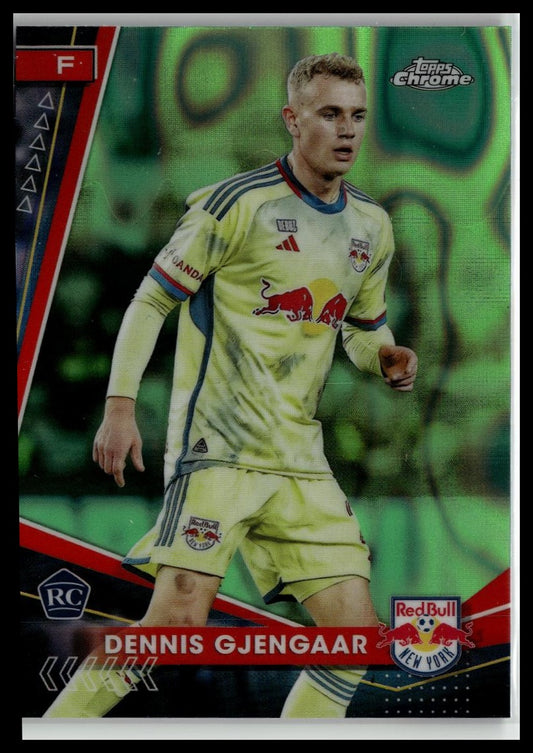 2024 Topps Chrome MLS #55 Dennis Gjengaar Neon Green Lava Refractor