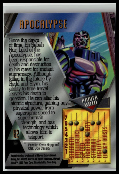 1995 Metal Marvel #82 Apocalypse