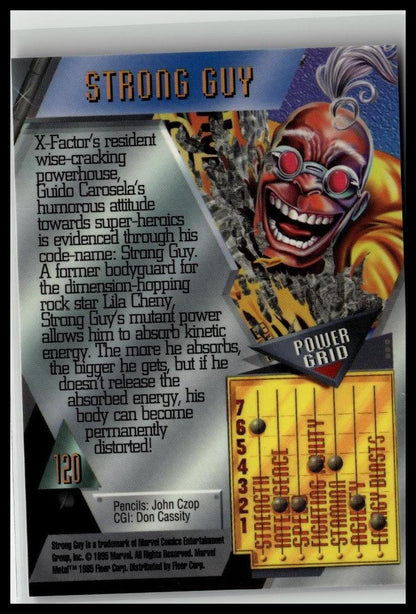 1995 Metal Marvel #120 Strong Guy