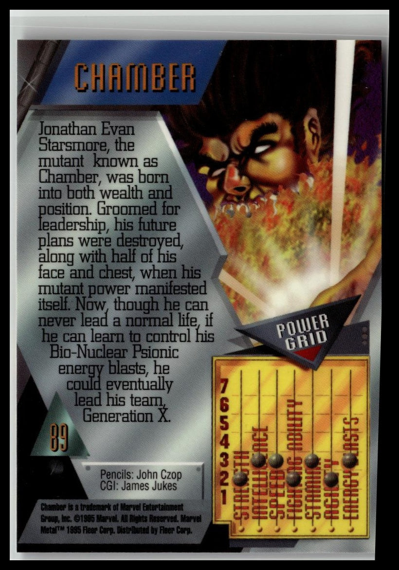 1995 Metal Marvel #89 Chamber