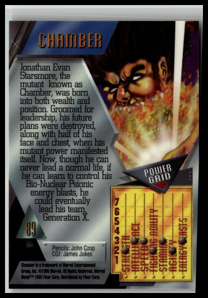 1995 Metal Marvel #89 Chamber