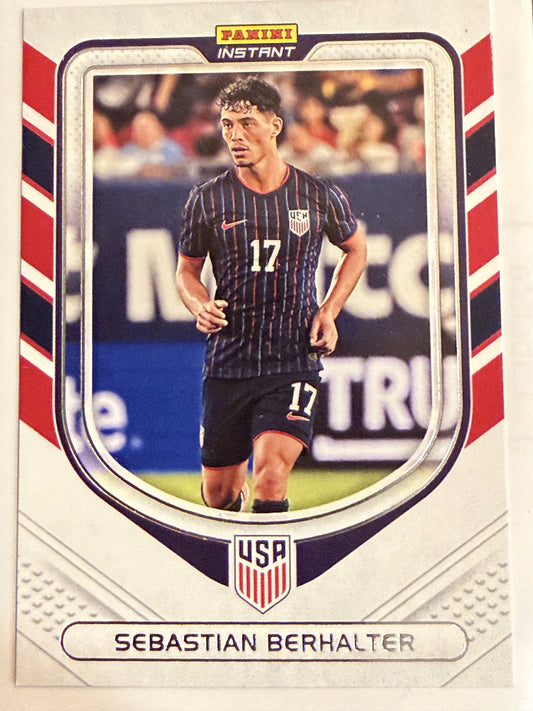 2026 Panini Instant USA Soccer #50 Sebastian Berhalter Red, White & Blue