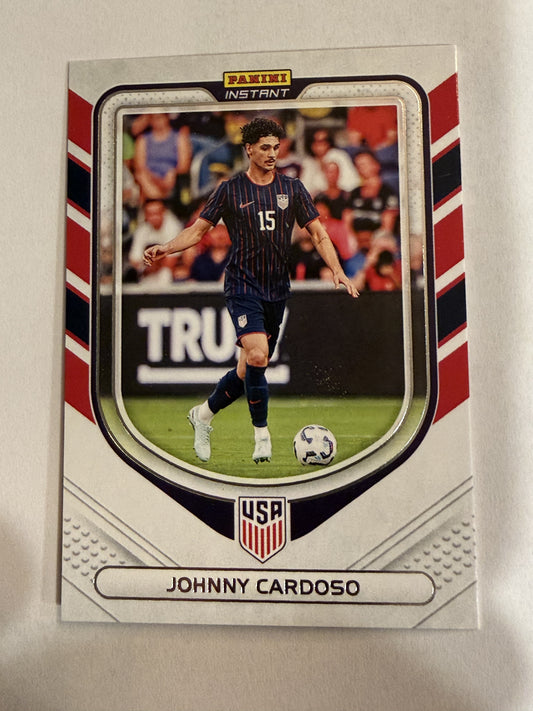 2026 Panini Instant USA Soccer #52 Johnny Cardoso Red, White & Blue