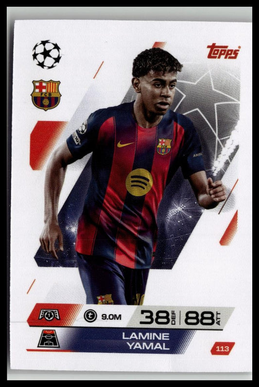 2025-26 Topps Match Attax UEFA Club Competitions #113 Lamine Yamal