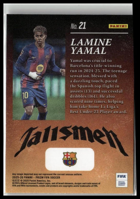 2025-26 Panini Prizm FIFA #21 Lamine Yamal Talismen
