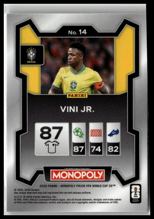 2026 Panini Prizm Monopoly FIFA World Cup #14 Vini Jr.