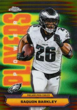 2025 Topps Chrome Saquon Barkley Power Players #PP-13 Philadelphia Eagles