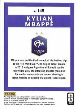 2025-26 Donruss Road to FIFA World Cup #145 Kylian Mbappe