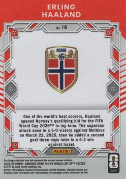 2025-26 Donruss Road to FIFA World Cup #18 Erling Haaland Elite Series